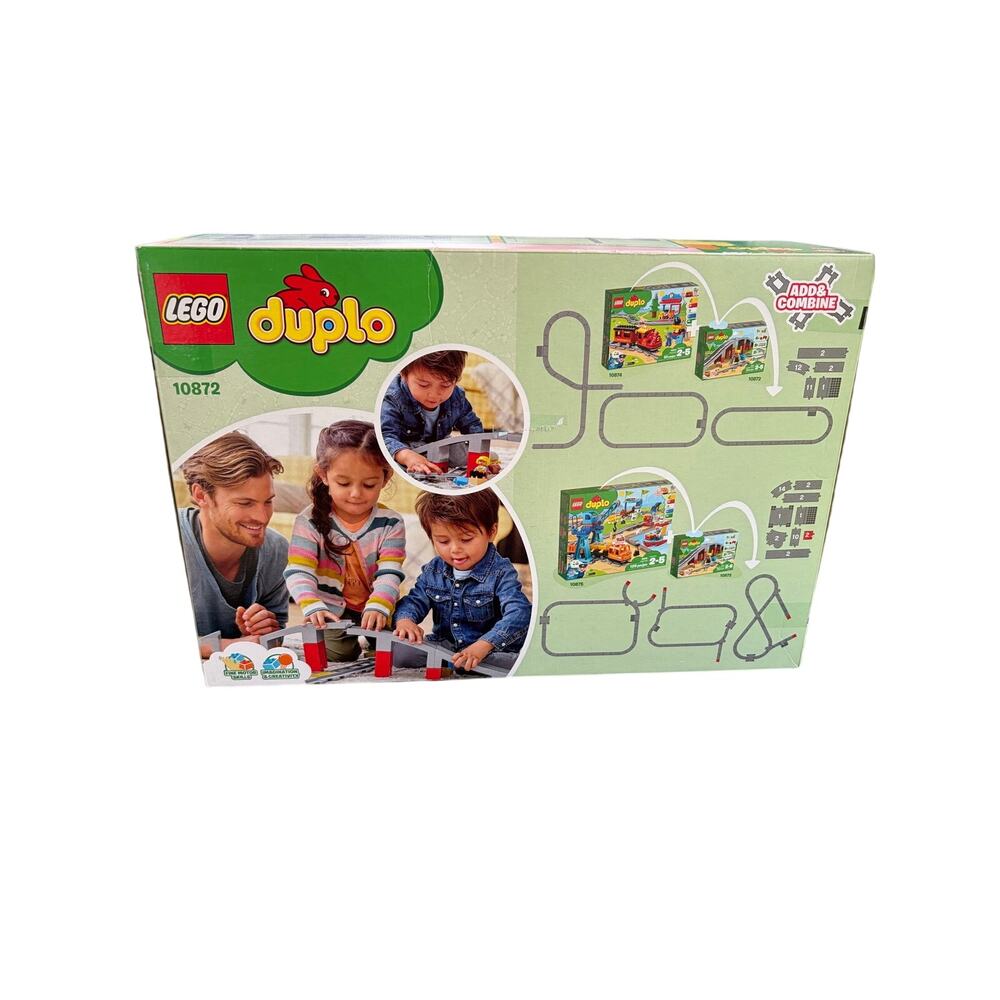 LEGO: Duplo Train Bridge and Track - 26 Piece Building Kit [LEGO, #10872]-NIB - Picture 4 of 5